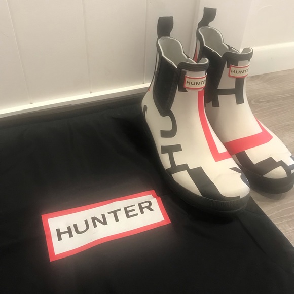 hunter exploded logo chelsea boots